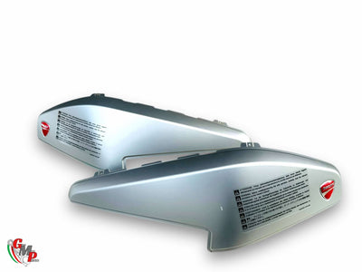 Kit Couvercle Valise Gris Aluminium NEUF - Ducati