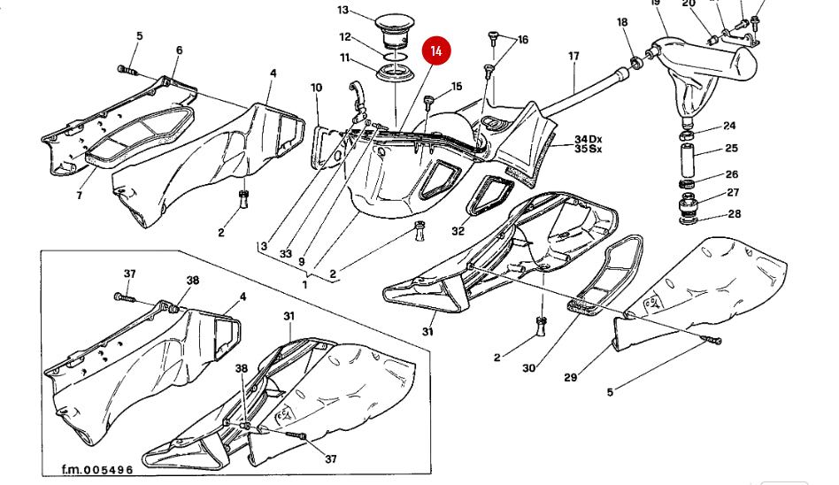 Joint Boite A Air NEUF - Ducati