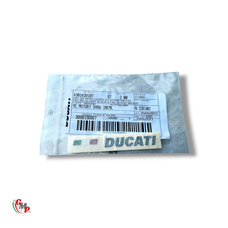 Decalcomanie Droite Pour Noir NEUVE - Ducati