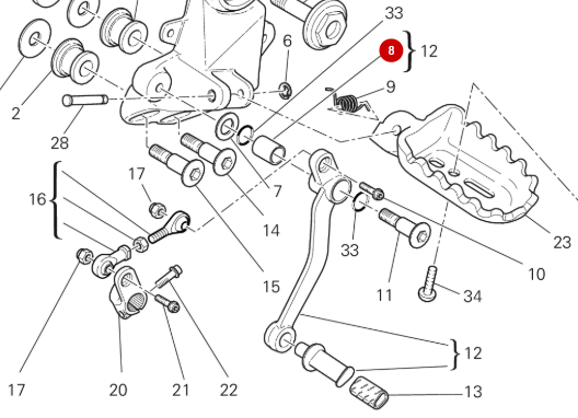 Douille NEUVE - Ducati