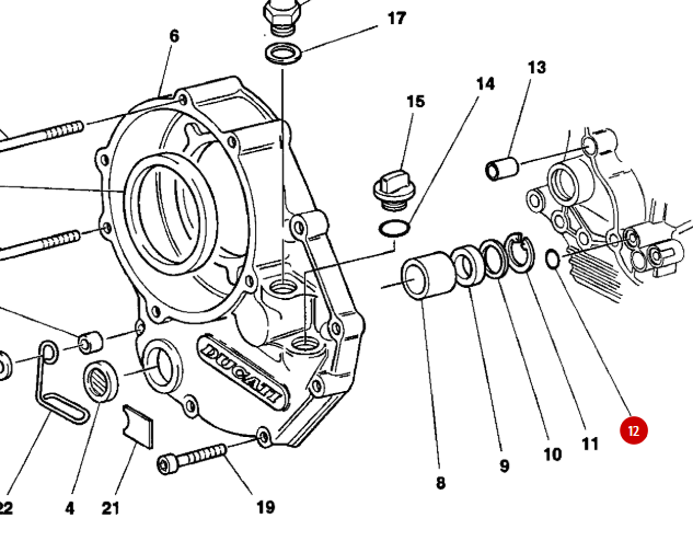Joint Torique Embrayage NEUF - Ducati