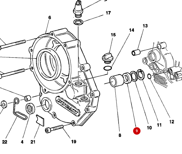 Bague D'etancheite Embrayage NEUVE - Ducati