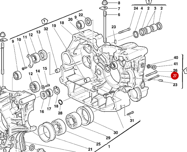 Vis M6X75 Bichromate Carter Moteur NEUVE - Ducati