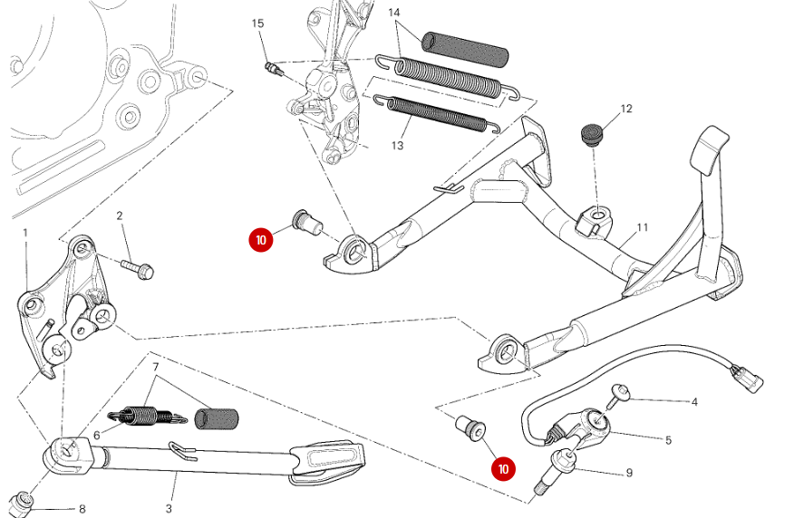 Vis Special Béquille Centrale NEUVE - Ducati