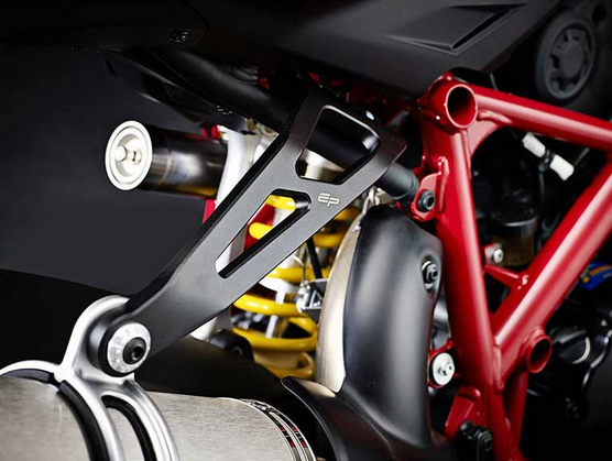 Platine Support Echappement Evotech - Ducati