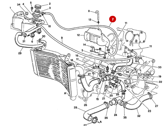 Durite Raccord Reniflard - Ducati