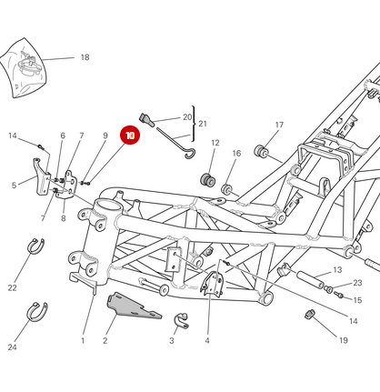 Vis Tef M6X16 NEUVE - Ducati