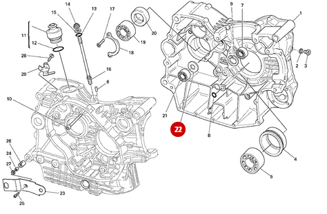 Rondelle 22x39.8x0.2 NEUVE - Ducati