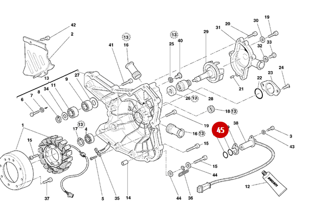 Joint Torique 17,96X2,62 NEUF - Ducati