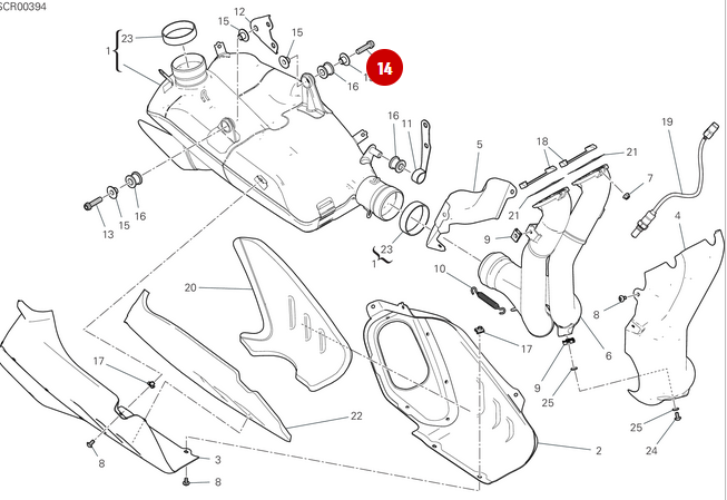 Vis Tceif M8X35 NEUVE - Ducati