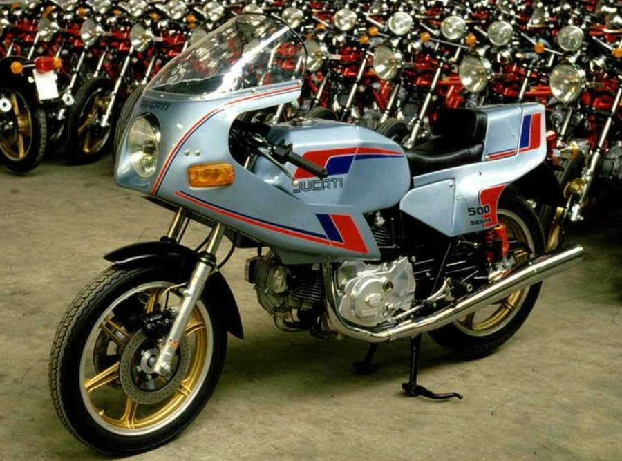 Sticker Coque Arrière Droit 500SL Pantah NEUF - Ducati