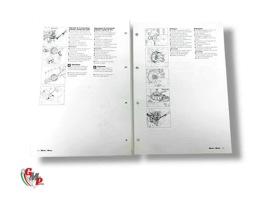 Manuel D Atelier 600 750 2001 Français/Allemand NEUF - Ducati