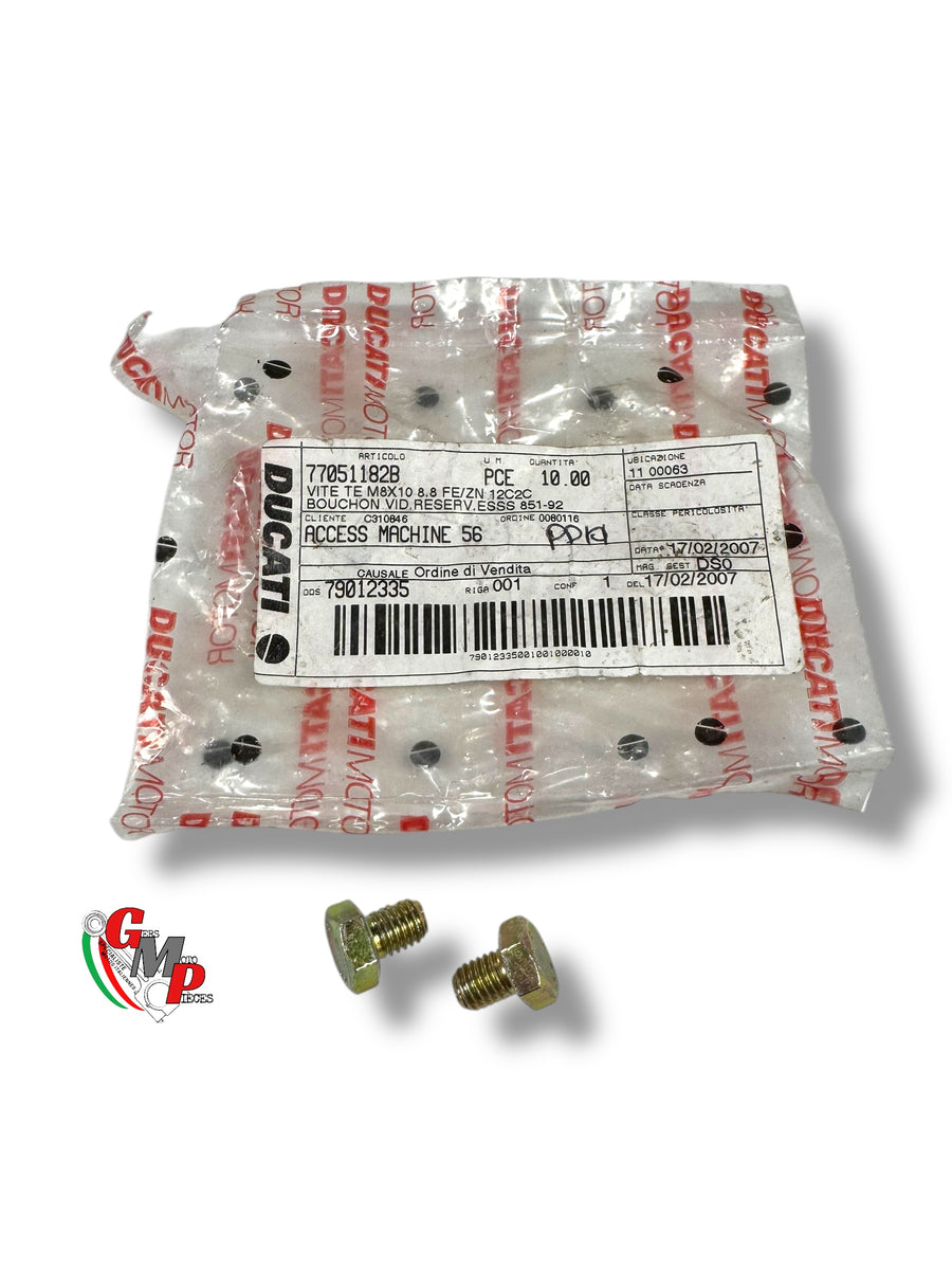 Vis M8 X 10 Bouchon de vidange réservoir Bichromaté NEUF - Ducati