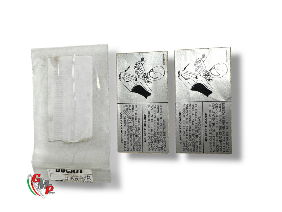 Sticker fixation casque Neuf - Ducati