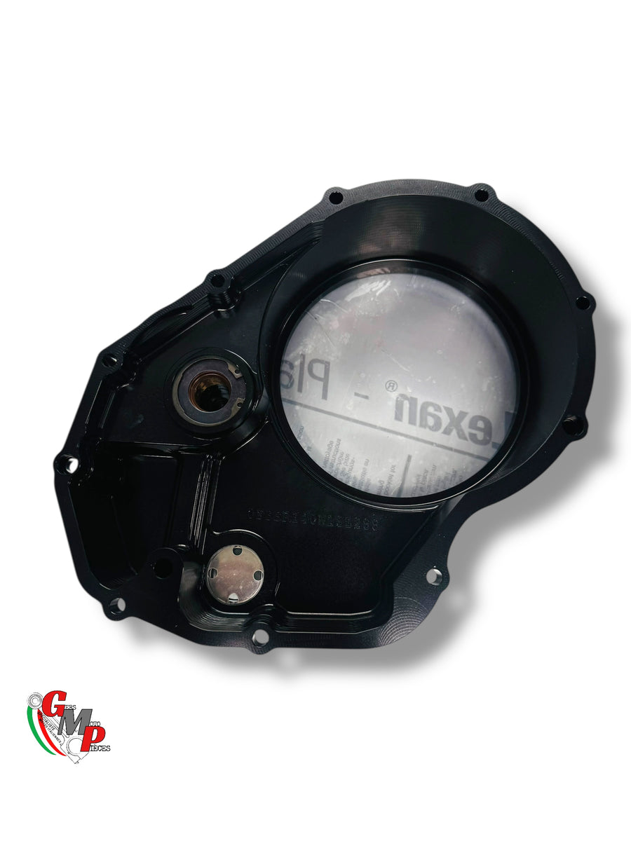Carter d'embrayage taillé masse STM transparent Noir NEUF - Ducati
