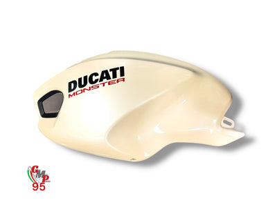 Carénage de réservoir gauche Blanc nacré - Ducati