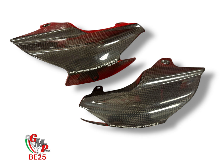 Paire de caches échappement carbone - Ducati