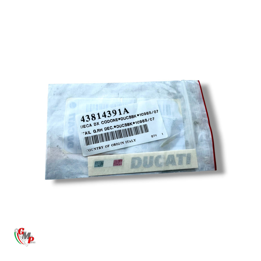 Embleme Ducati Droit NEUF - Ducati