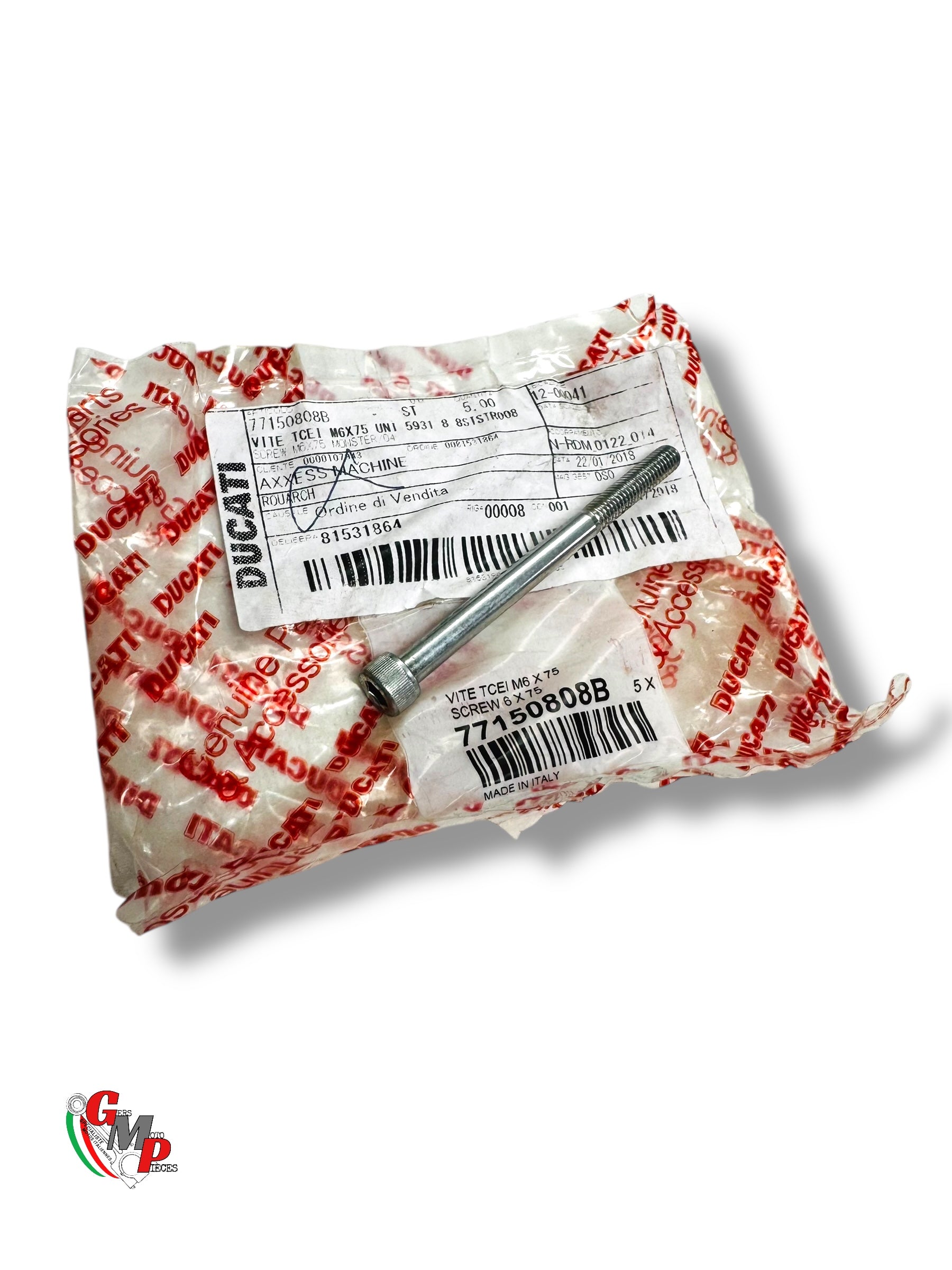 Vis Tcei M6X75 NEUVE - Ducati