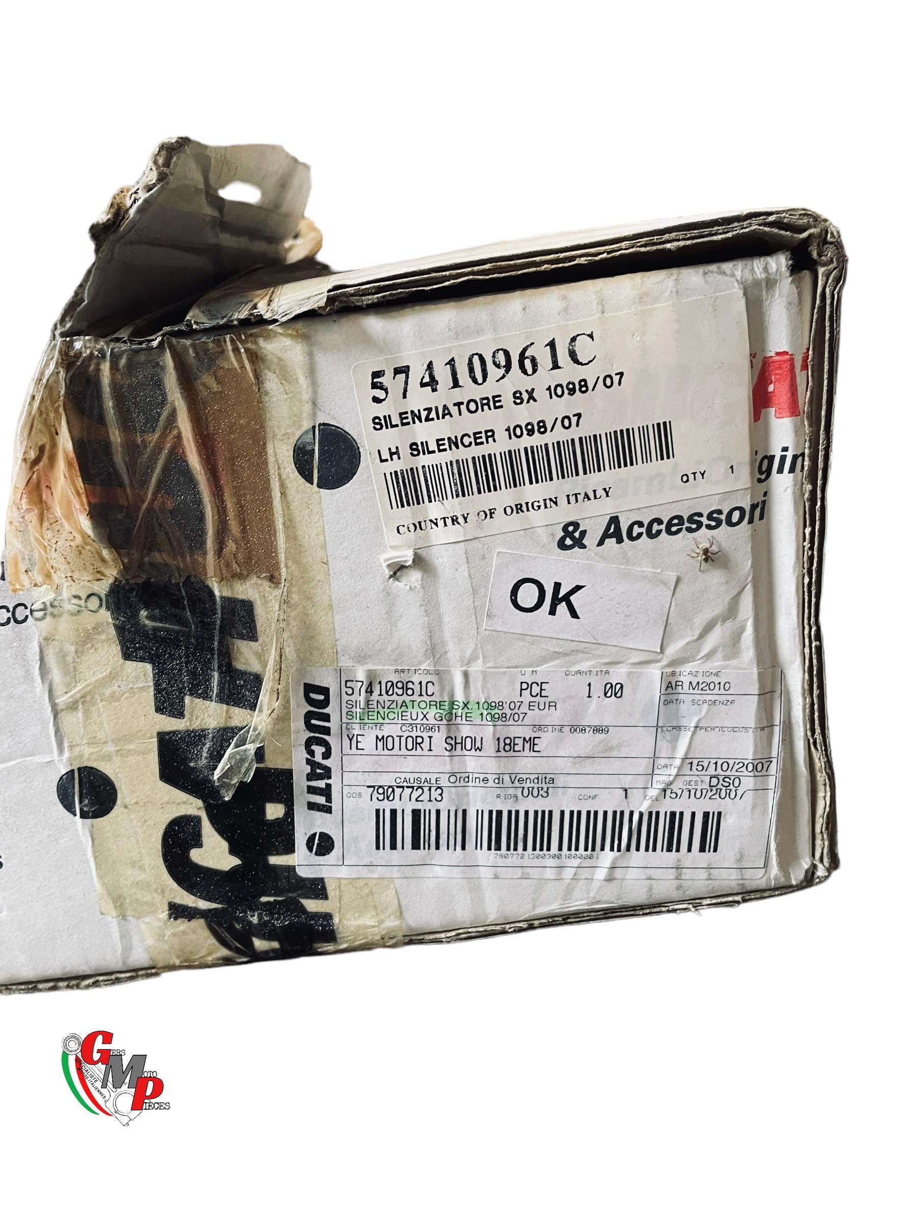 Echappement Origine Gauche Neuf - Ducati Superbike SBK 848 1098 1198