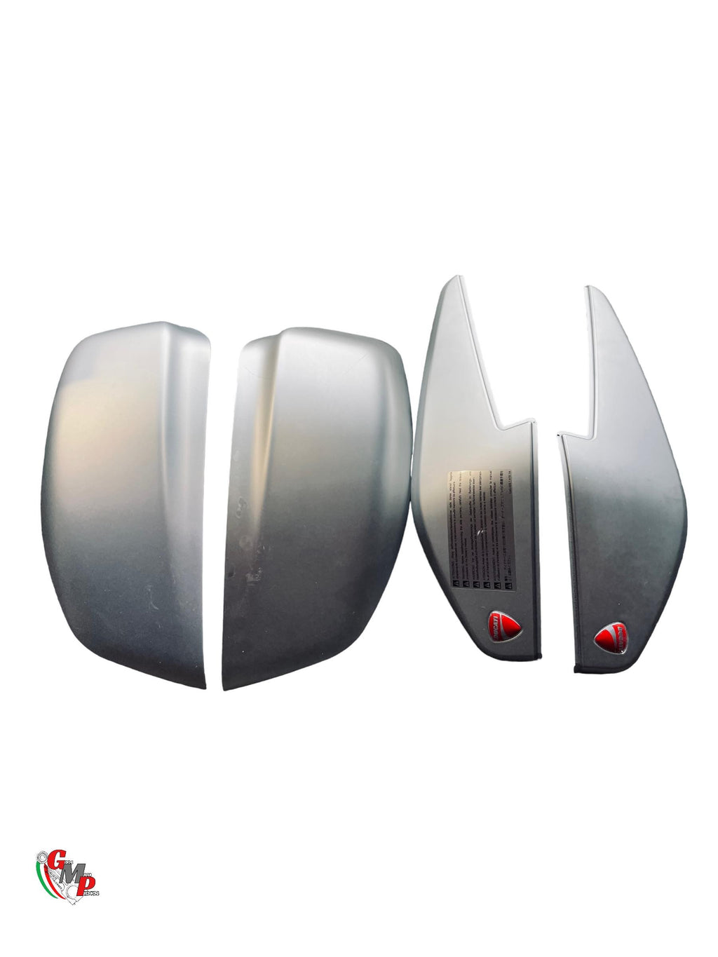 Kit Couvercle Valise et Top Case Gris Aluminium - Ducati