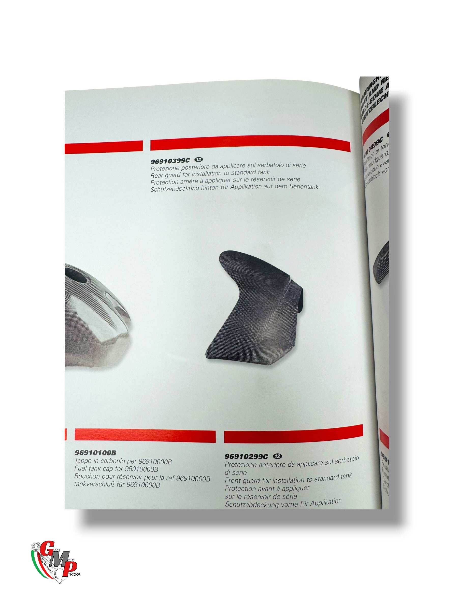 Protection Arrière Carbone Reservoir NEUF - Ducati