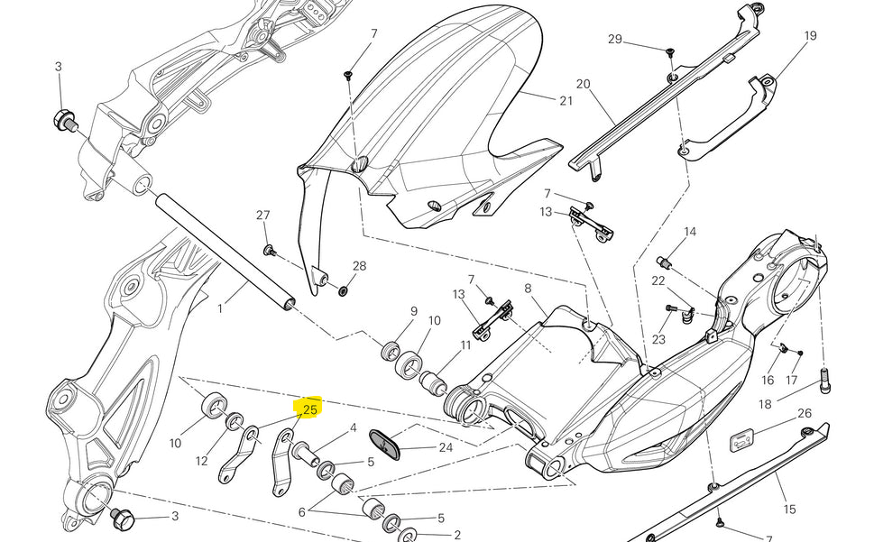 Paire de Suppors Inférieurs - Ducati