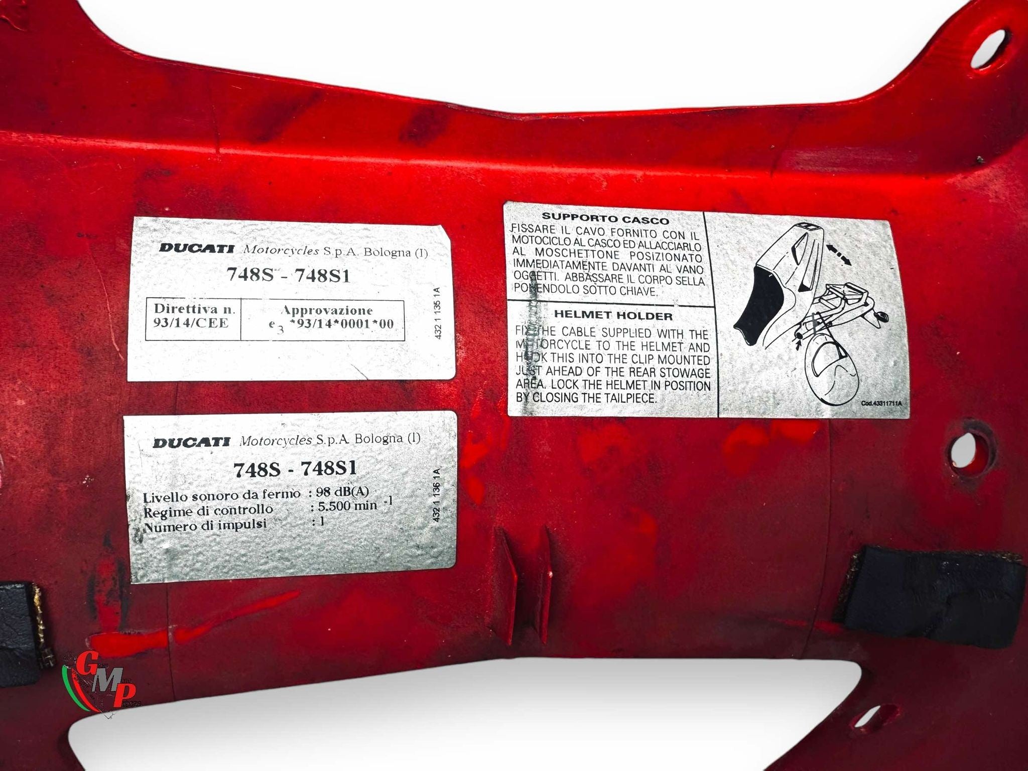 Coque Arrière Biposto Rouge - Ducati