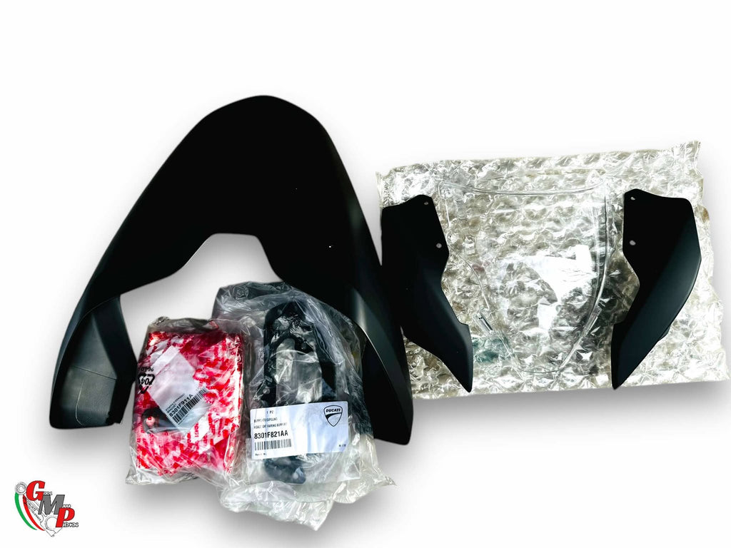 Kit + Neuf Capot de Selle et Tete de Fourche Noir - Ducati