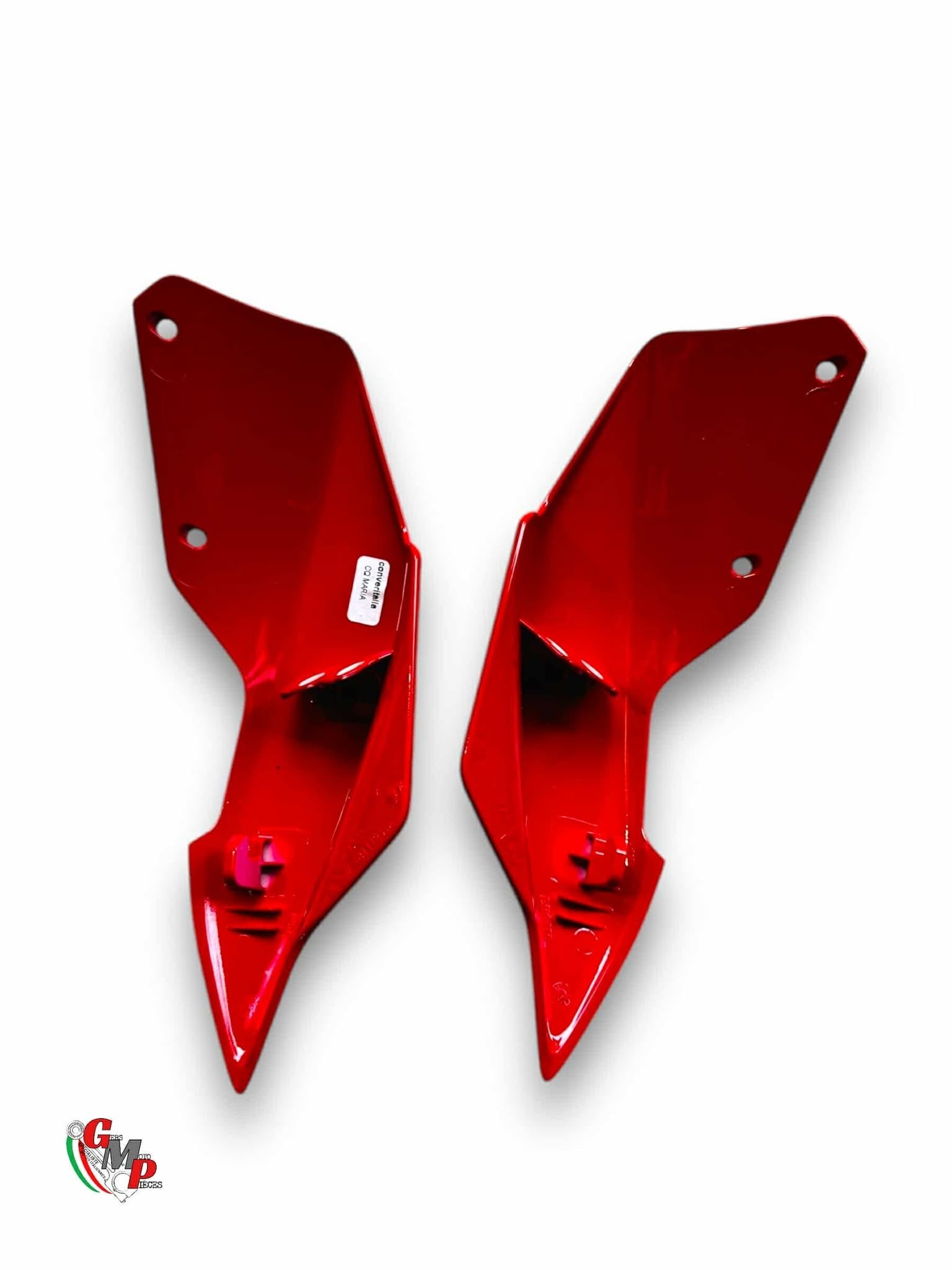 Paire De Carénage Tete De Fourche Bulle Rouge Neuf - Ducati