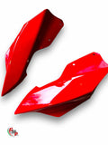 Paire De Carénage Tete De Fourche Bulle Rouge Neuf - Ducati