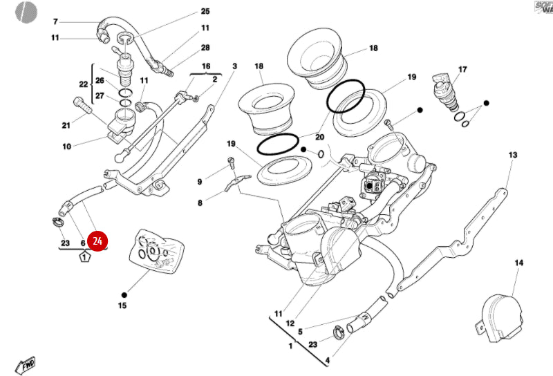 Durite Tuyau Neuf - Ducati
