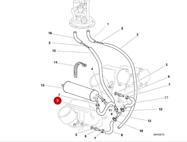 Durite Tuyau Essence NEUF - Ducati