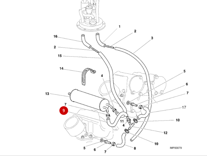 Durite Tuyau Essence NEUF - Ducati