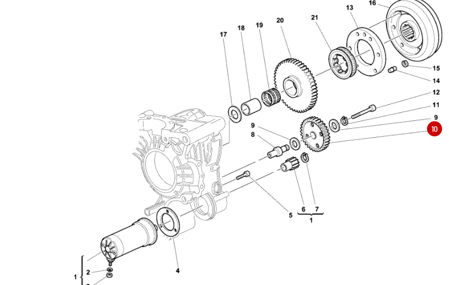 Pignon Intermédiaire à Démarreur NEUF - Ducati