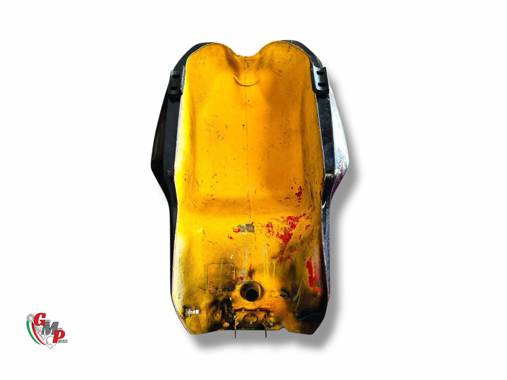 Réservoir Jaune et Noir Endommagé - Ducati