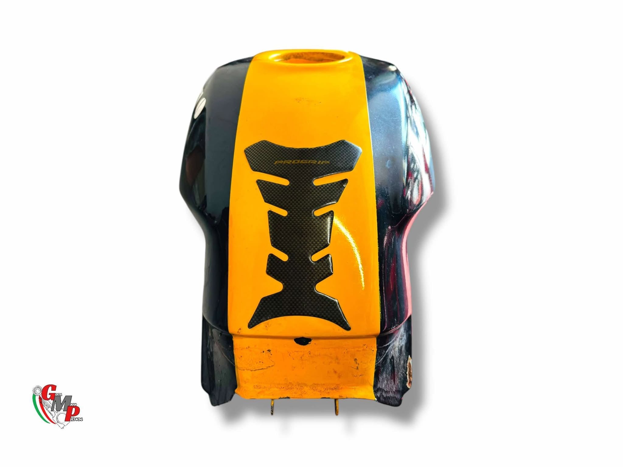 Réservoir Jaune et Noir Endommagé - Ducati