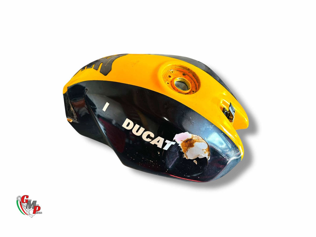 Réservoir Jaune et Noir Endommagé - Ducati
