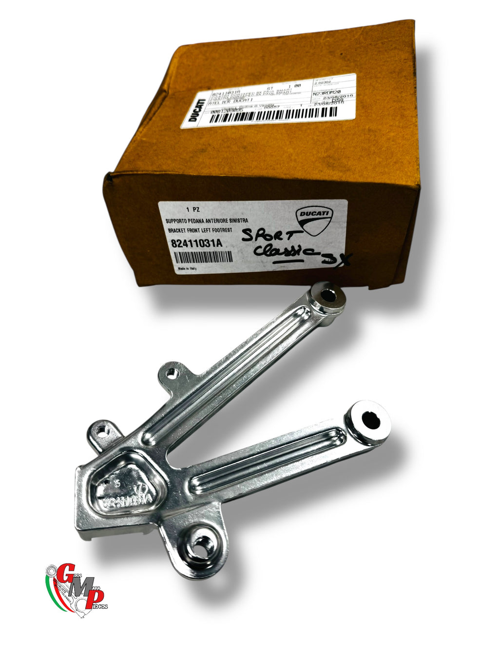 Support Repose Pieds Avant Gauche Chromé NEUF - Ducati