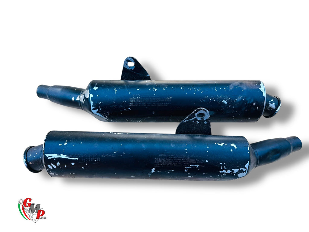 Paire D'échappement Origine Peinture Noir - Ducati