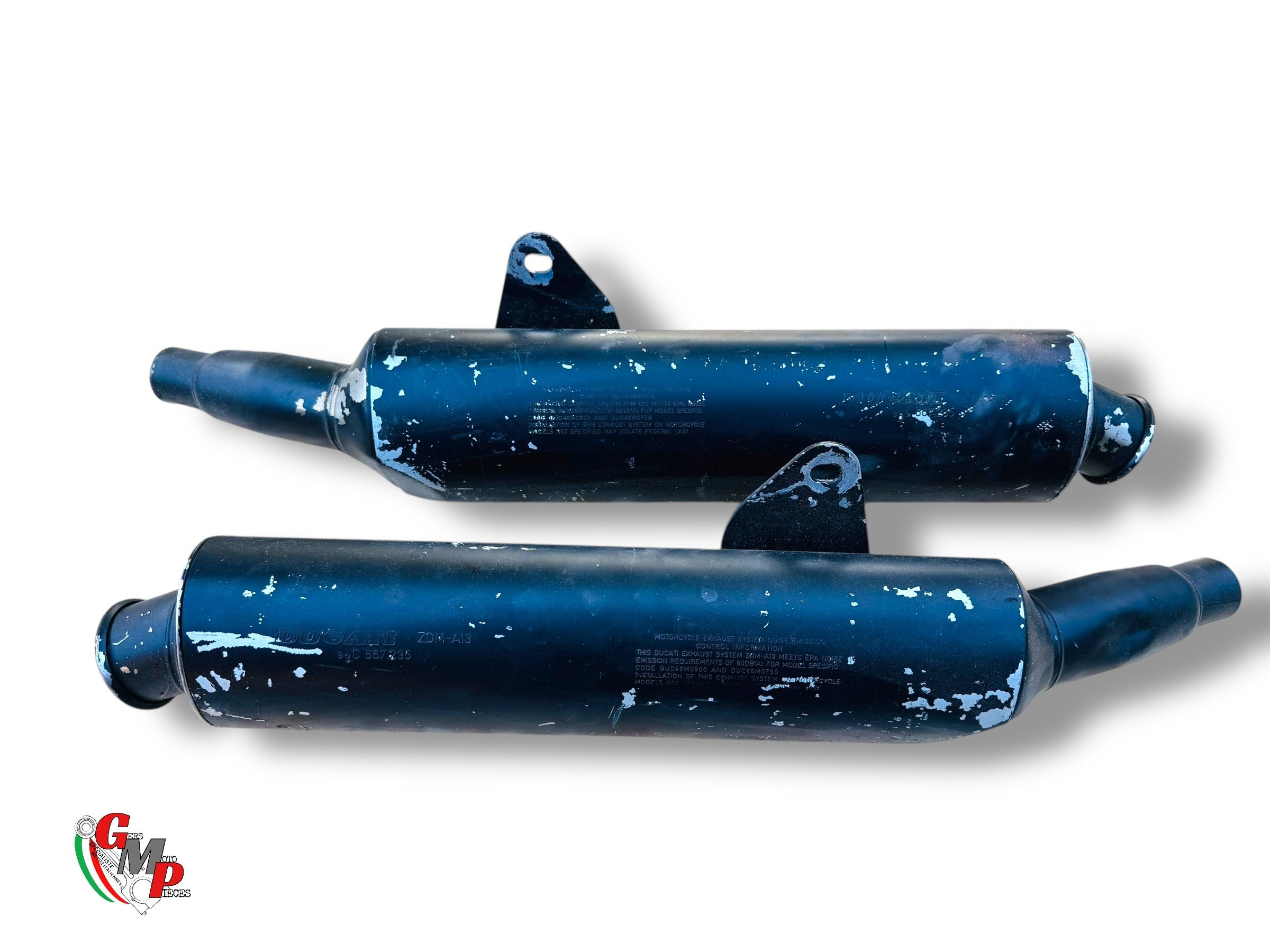 Paire D'échappement Origine Peinture Noir - Ducati
