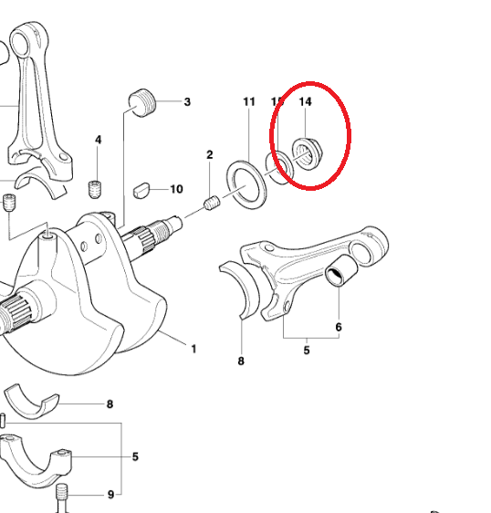 Ecrou Alternateur NEUF - Ducati