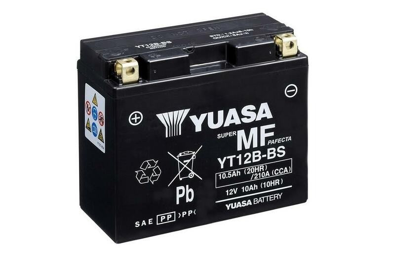Batterie YUASA Sans entretien avec pack acide - YT12B-BS NEUVE