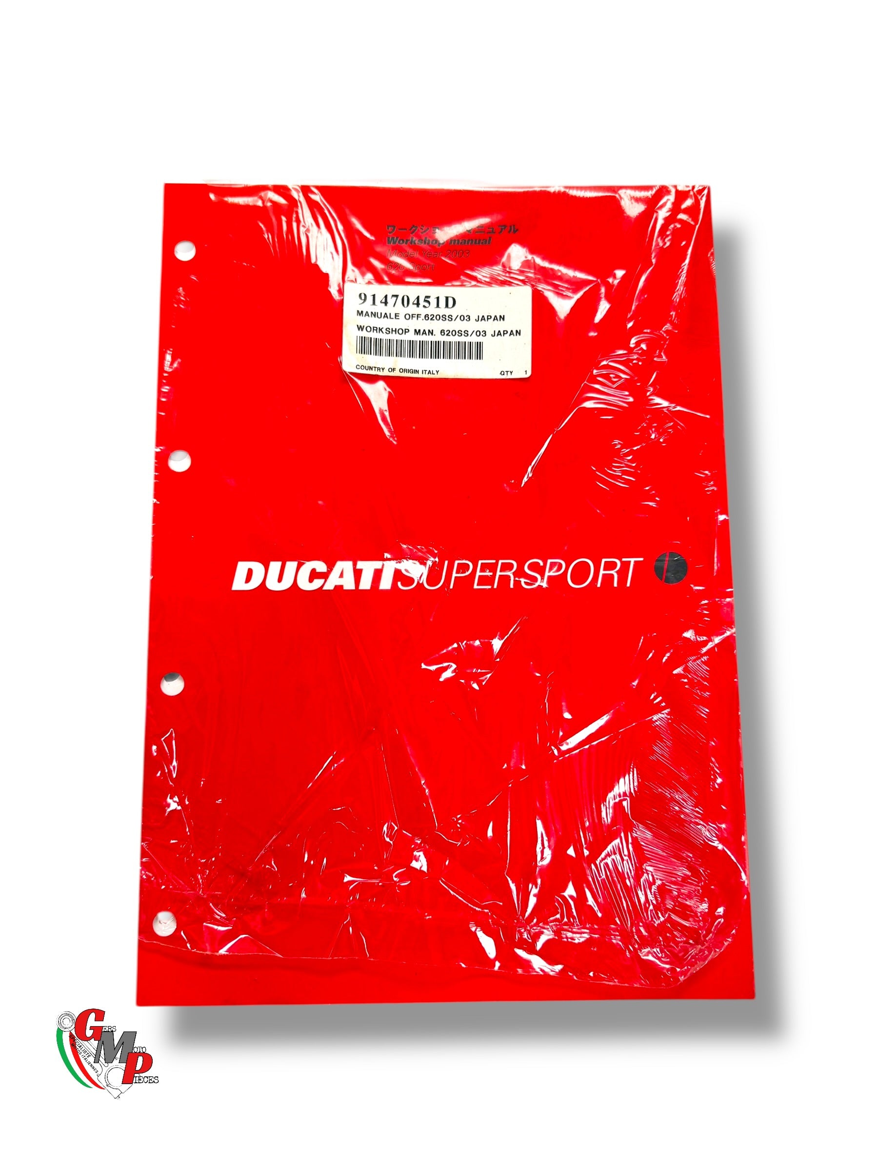 Manuel Atelier 620SS 2003 Jap/Anglais NEUF - Ducati