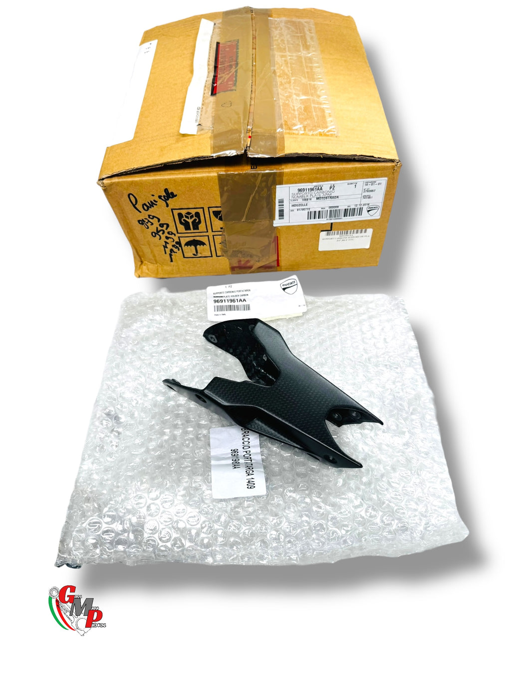 Habillage Carbone Support de Plaque NEUF - Ducati Performance