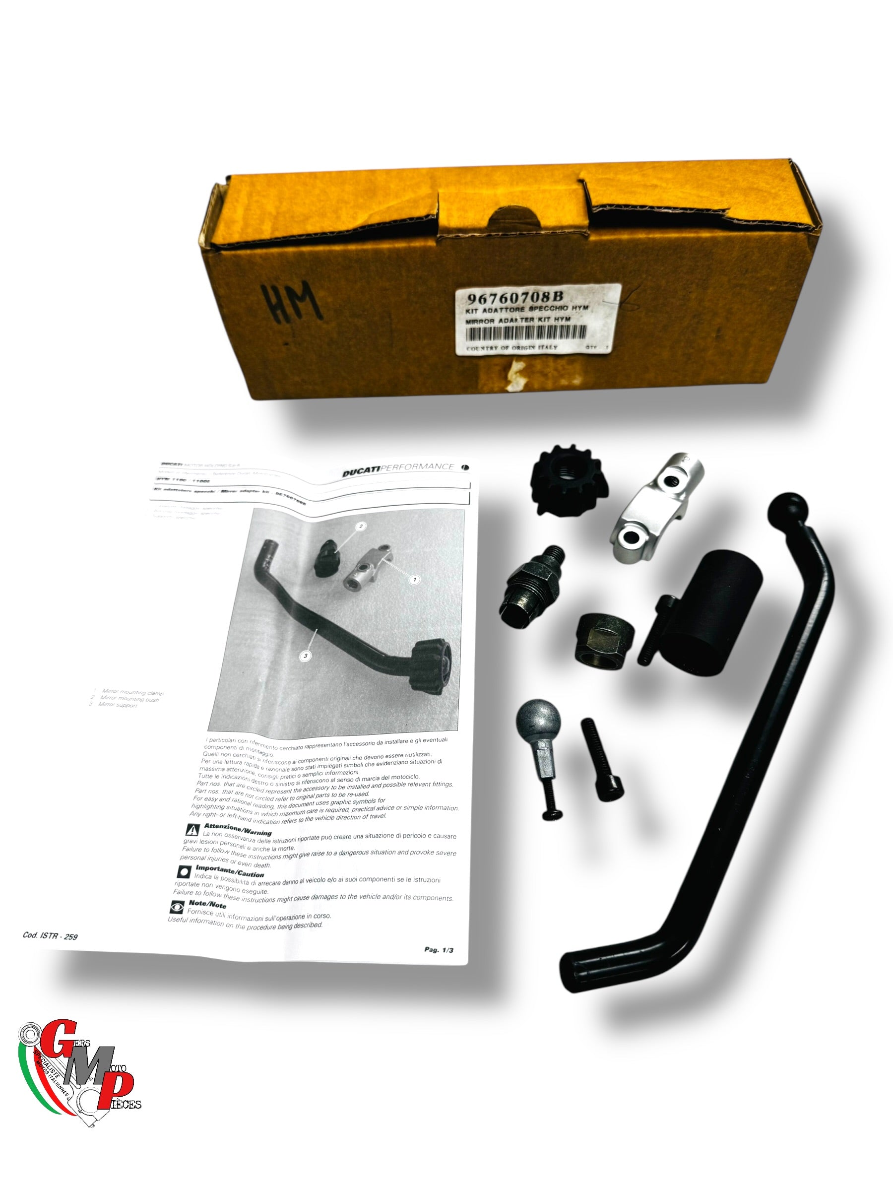 Tige Montage Rétroviseurs Au Guidon NEUVE - Ducati (Copie)