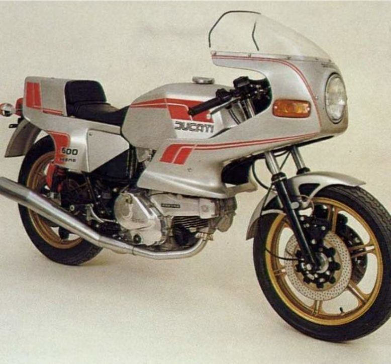 Sticker Coque Arrière Droit 500 SL Pantah NEUF - Ducati