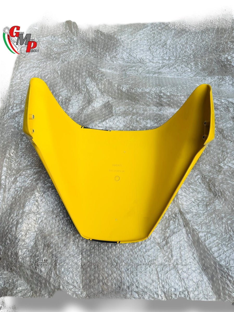 Capot De Selle Jaune Bande Noir NEUF - Ducati