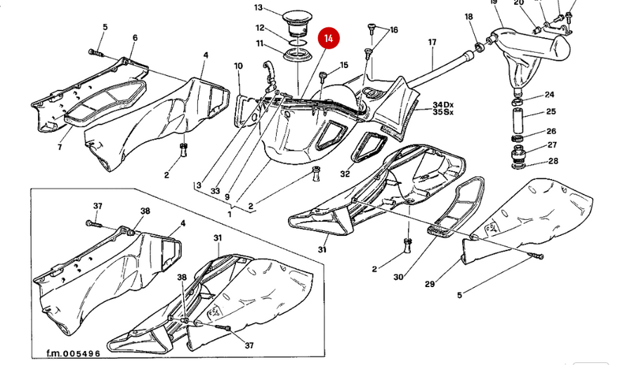 Joint Boite A Air NEUF - Ducati