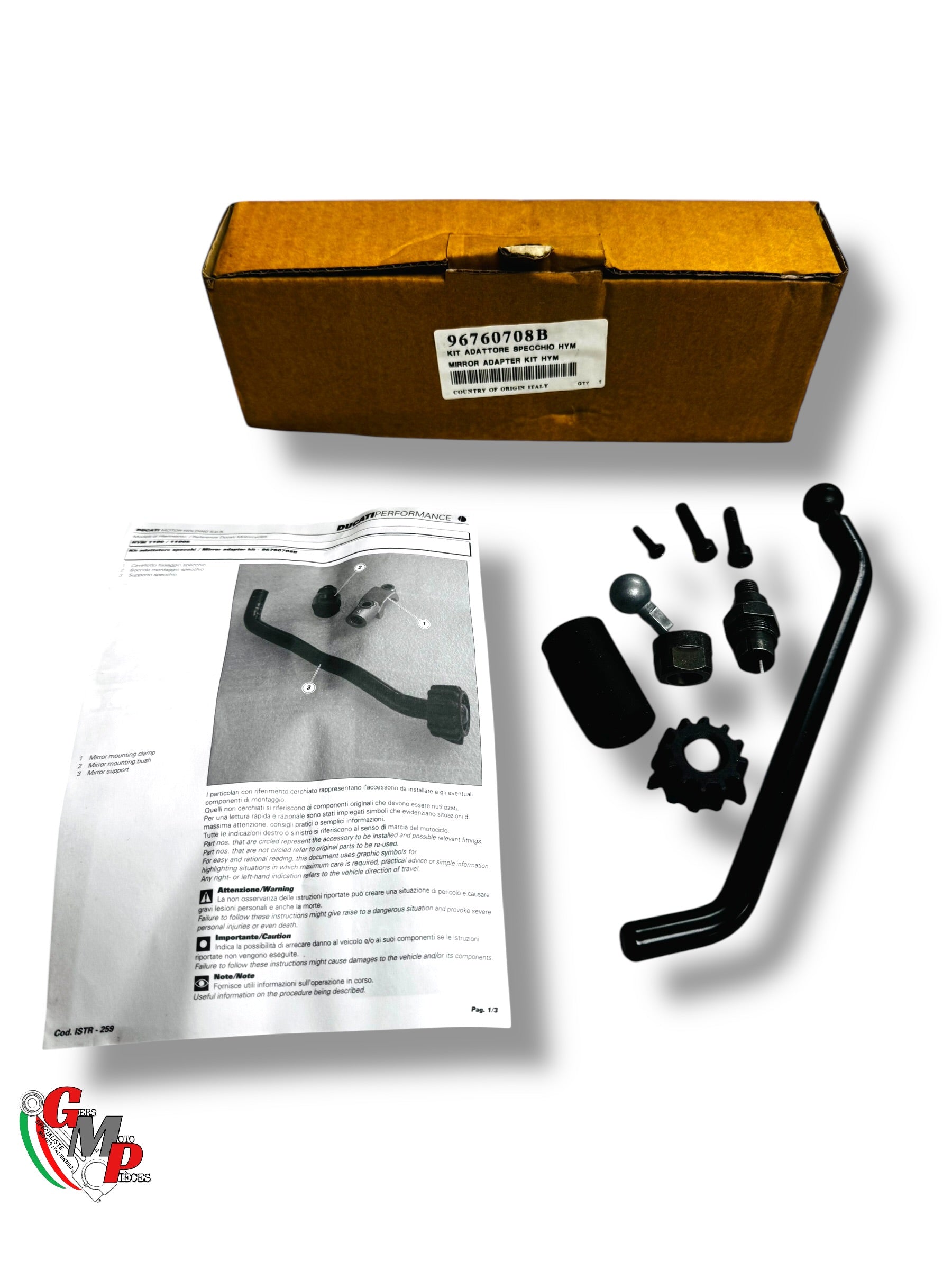 Tige Montage Rétroviseurs Au Guidon NEUVE - Ducati